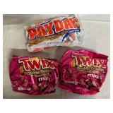 Snack Sized bags of Payday and Twix Cookie Dough