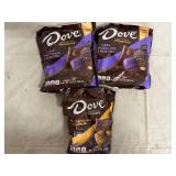 3 Bags of Dove Chocolate Candy
