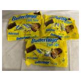 3 Bags of Snack Sized Butterfingers