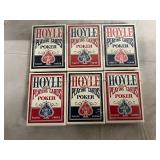 6 Packs of Hoyle Official Playing Cards - Nevada Finish