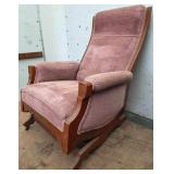 Vintage Pink Rocking Chair