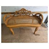 Provincial Style Fruitwood Bench