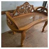 Provincial Style Fruitwood Bench