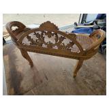 Provincial Style Fruitwood Bench