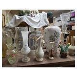 30 piece Lot of Glass Vases, Bottles and Pitchers