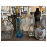 30 piece Lot of Glass Vases, Bottles and Pitchers