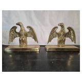 Vintage Virginia Metalcrafters Brass Eagle Bookends