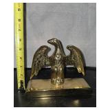 Vintage Virginia Metalcrafters Brass Eagle Bookends