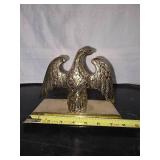 Vintage Virginia Metalcrafters Brass Eagle Bookends