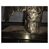 Vintage Virginia Metalcrafters Brass Eagle Bookends