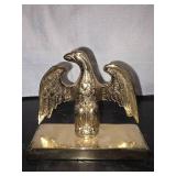 Vintage Virginia Metalcrafters Brass Eagle Bookends