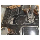 Copper Kettles and Boiler W/ other tableware