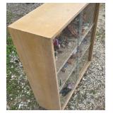 Lot of Dolls with Wood cabinet