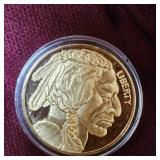 2011 Gold Plated Buffalo Dollar