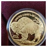 2011 Gold Plated Buffalo Dollar