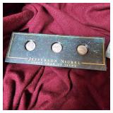 Jefferson Nickels Westward Journey and FirstYear of Issue Sets