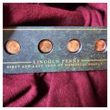 Millenium Coin Set 2000, Lincoln Penny Bicentennial Designs, Lincoln 1st and Last Year Memorial Set