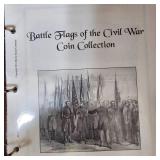 War of 1812 Coin Set 50c and Civil War Battle Flags 50c