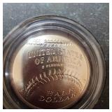 2014 Baseball Commemorative Curved Coin 50c Size