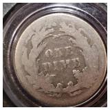 1887 Liberty Seated Dime