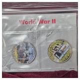 10 World War II 50c Coins