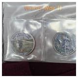 10 World War II 50c Coins