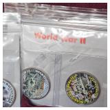 10 World War II 50c Coins, 12 World War II 50c Coins