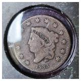 1833 Liberty Head Large Cent