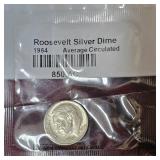 7 Roosevelt Dimes, 5 are Silver