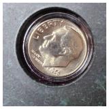 7 Roosevelt Dimes, 5 are Silver