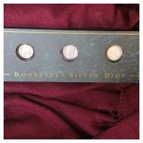 7 Roosevelt Dimes, 5 are Silver