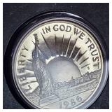 Washington Commemorative Half Dollar and Statue of Liberty Commemorative Half Dollar