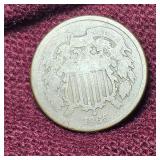 1865 Two Cent Piece