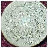 1865 Two Cent Piece