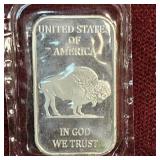 1 oz Liberty Chief/Buffalo Bar(.999)Silver