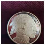 1 oz Big Chief/Buffalo Silver Round