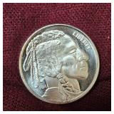1 oz Big Chief/Buffalo Silver Round