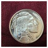 1 oz Big Chief/Buffalo Silver Round