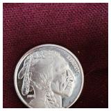 1 oz Big Chief/Buffalo Silver Round