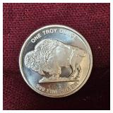 1 oz Big Chief/Buffalo Silver Round