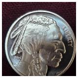 1 oz Big Chief/Buffalo Silver Round