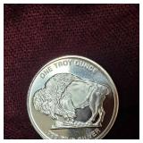 1 oz Big Chief/Buffalo Silver Round