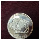1 oz Big Chief/Buffalo Silver Round