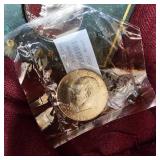 4-Eisenhower Dollars, (1 is a proof, 1UNC/60 grade)