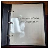 2-Binders Vietnam War 50c-Color Gilded Coins