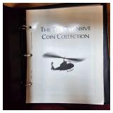 2-Binders Vietnam War 50c-Color Gilded Coins