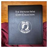 2-Binders Vietnam War 50c-Color Gilded Coins