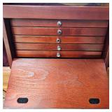 Kennedy Halves Collection 50c(1-1964 and 1-1968) with 5 tray glass top display (38 Coins all BU)