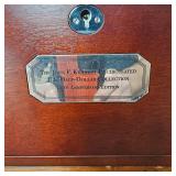 Kennedy Halves Collection 50c(1-1964 and 1-1968) with 5 tray glass top display (38 Coins all BU)