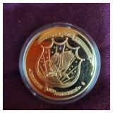 State of Liberty 24KT Layered Commermerative Coin